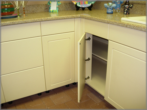 Outdoor Kitchen Corner Cabinet Installed