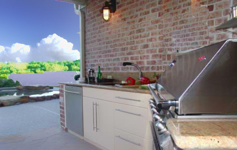 outdoor kitchen
