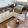 U-Shaped Outdoor Kitchen