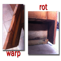 warp and rot
